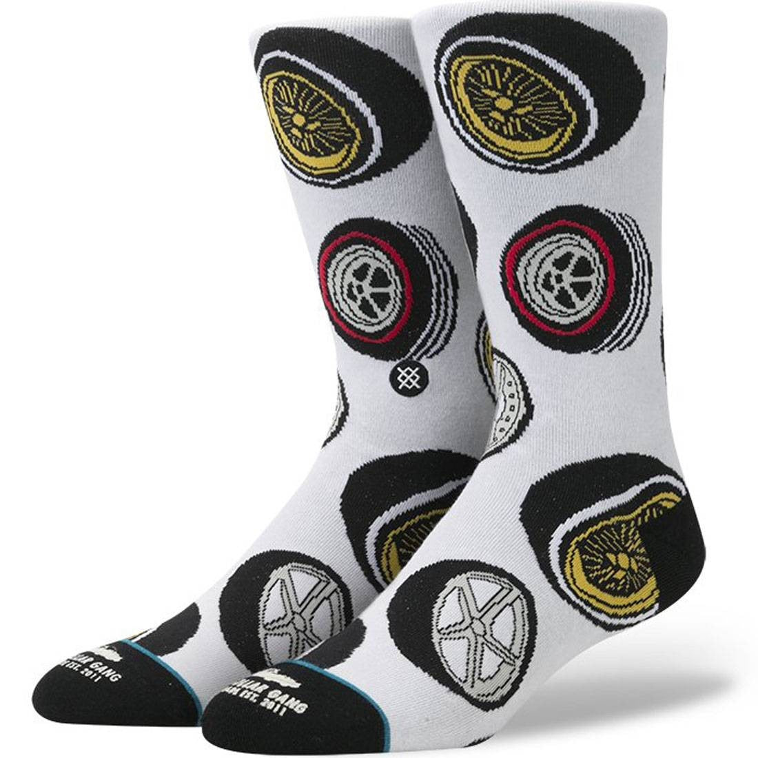 STALLEY X STANCE WHEELS SOCK (WHITE)