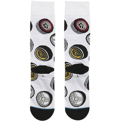 STALLEY X STANCE WHEELS SOCK (WHITE)